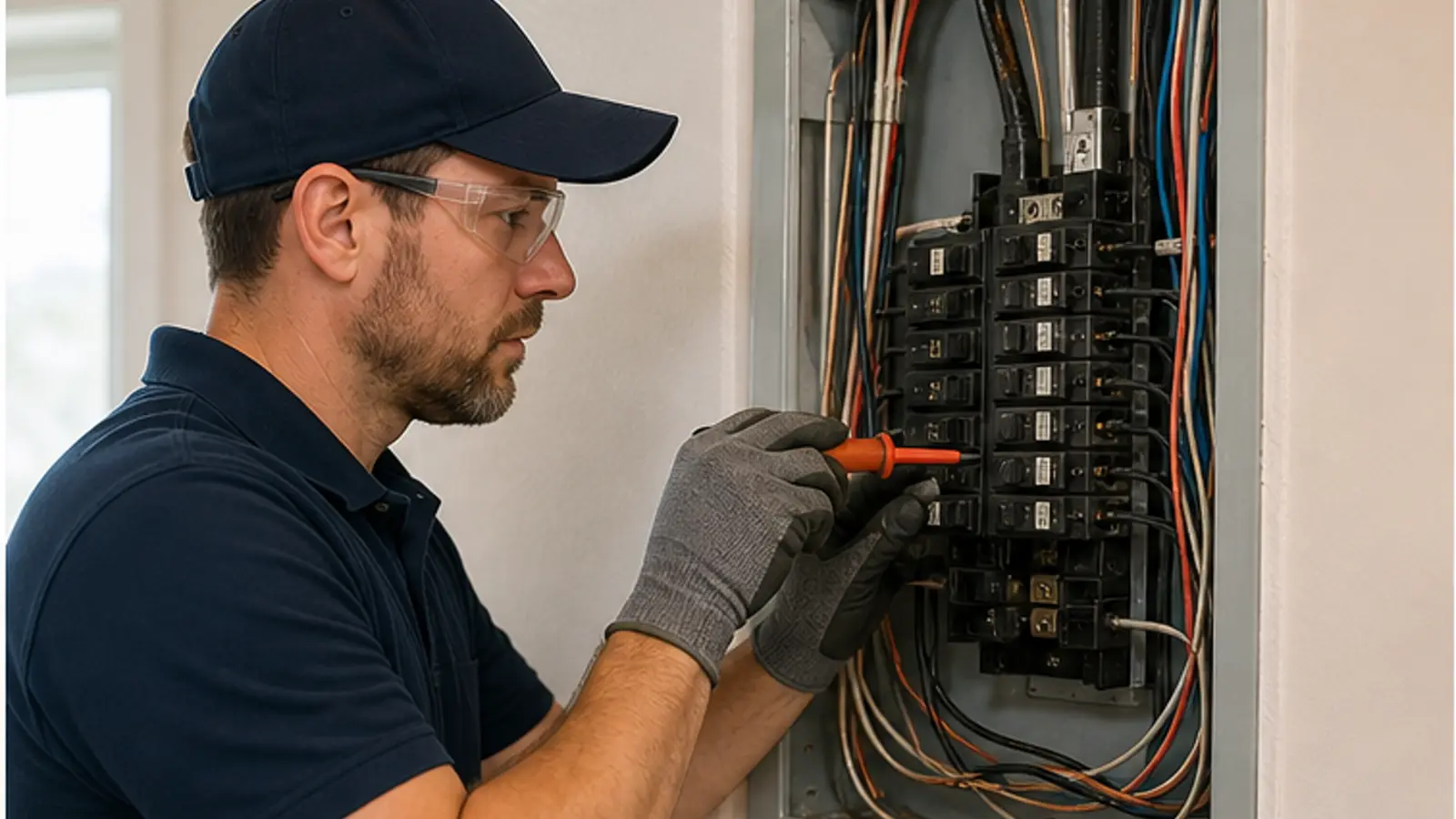 Top of the working electrical contractor website template