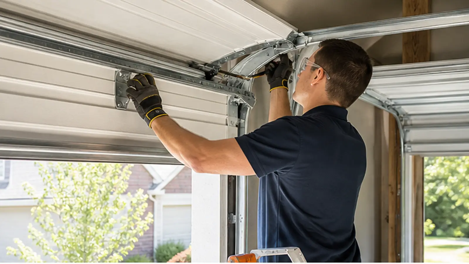 Garage door website template preview