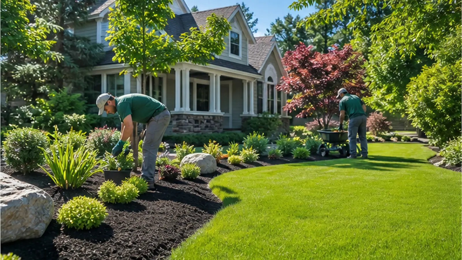 Top of the working landscaping website template