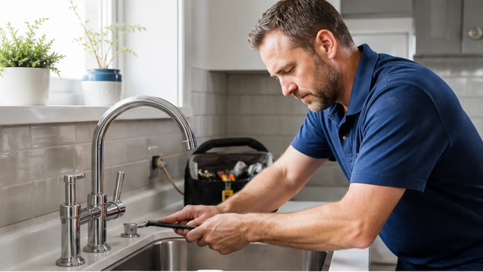 Top of the working plumbing website template