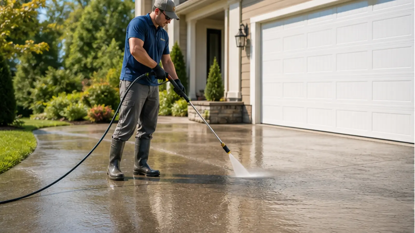 Pressure washing website template preview